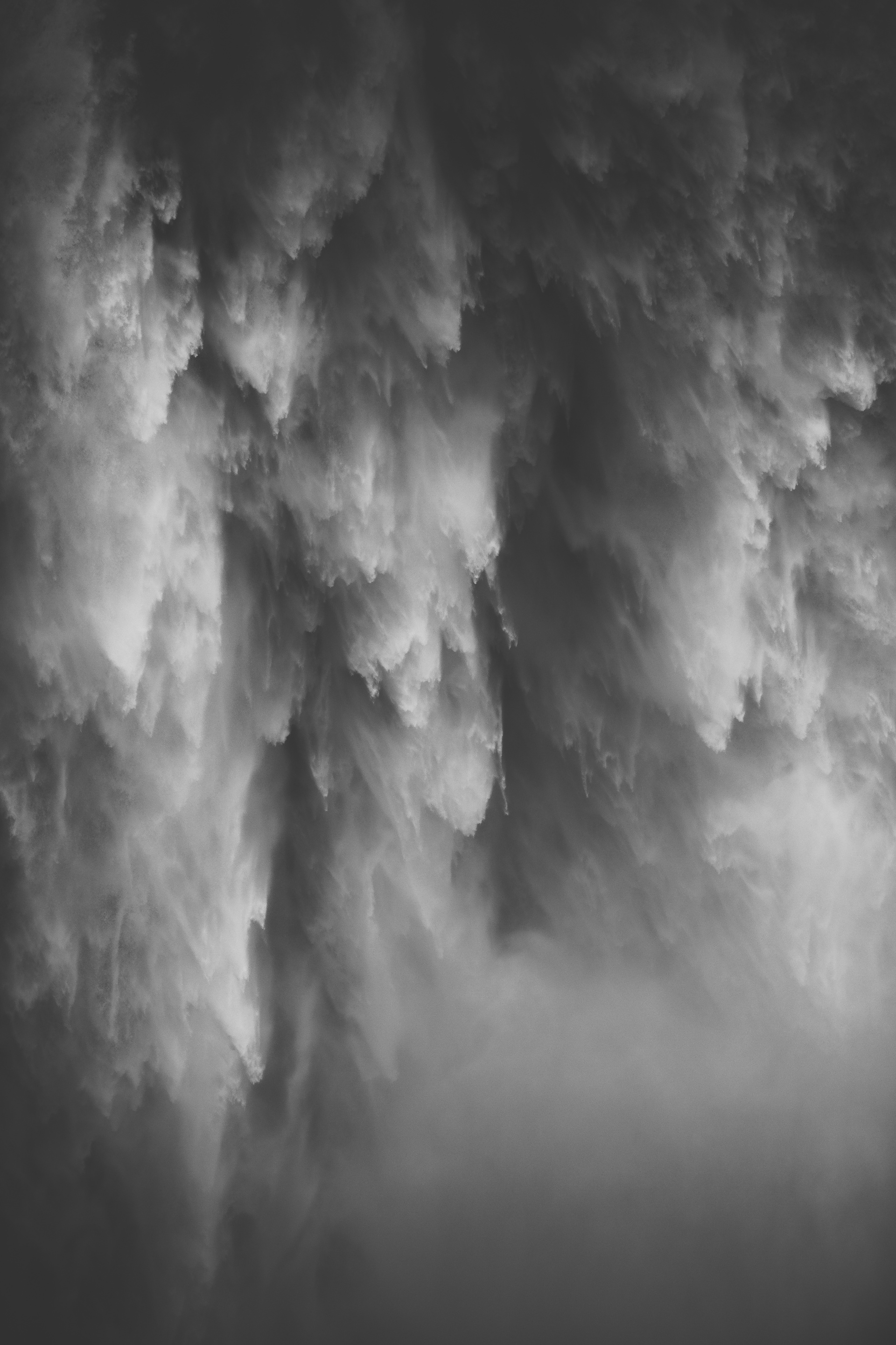 Full frame of waterfall